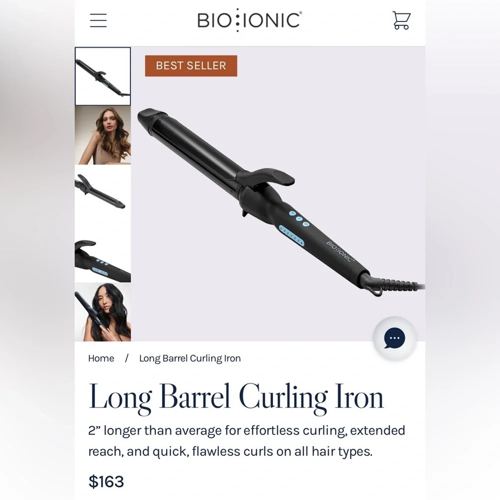 Bioionic Long Barrel Curling Iron - Picture 1 of 2